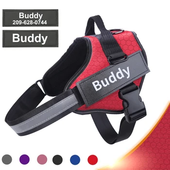 New Personalized Dog Harness NO PULL Reflective Adjustable ID Custom Dog Harness Vest for Small Large Dogs Outdoor Pet Supplies
New Personalized Dog Harness NO PULL Reflective Adjustable ID Custom Dog Harness Vest for Small Large Dogs Outdoor Pet Supplies