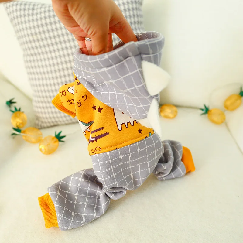 Cute Dinosaur Pet Costume for Small Dogs Cats Winter Warm Dog Jumpsuit Overalls for Yorkies Shih Tzu Clothing Puppy Cat Clothes
Cute Dinosaur Pet Costume for Small Dogs Cats Winter Warm Dog Jumpsuit Overalls for Yorkies Shih Tzu Clothing Puppy Cat Clothes