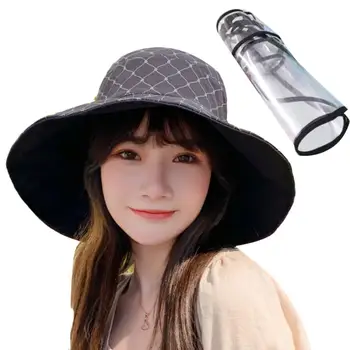 Women Rhombus Anti Splash Safety Isolation Protective Mask Removable Face Shield Anti Droplet Saliva Reversible Bucket Hat
Women Rhombus Anti Splash Safety Isolation Protective Mask Removable Face Shield Anti Droplet Saliva Reversible Bucket Hat