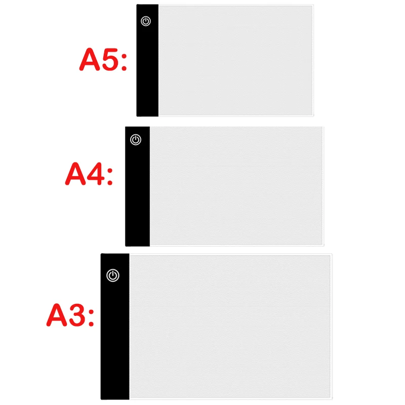 A3 A4/A5 Size Three Level Dimmable Led Light Pad,Tablet Eye Protection Easier for Diamond Painting Embroidery Tools Accessories
A3 A4/A5 Size Three Level Dimmable Led Light Pad,Tablet Eye Protection Easier for Diamond Painting Embroidery Tools Accessories