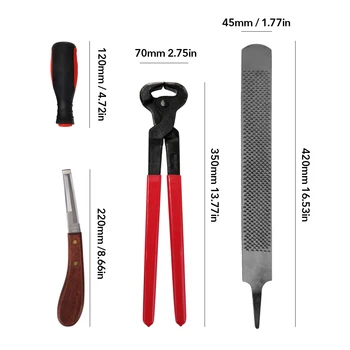 7PCS Horse Farrier Hoof Nipper Trim Shoeing File Rasp Handle Hoof Cutter Tool Horse Manicure Care Set
7PCS Horse Farrier Hoof Nipper Trim Shoeing File Rasp Handle Hoof Cutter Tool Horse Manicure Care Set