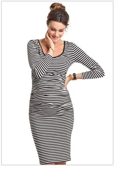 DR291 Europe And America Big Brand Star Maternity Clothes Spring Summer Large Size Bar Code Dress Long Sleeve Ladies' Pregnant W
DR291 Europe And America Big Brand Star Maternity Clothes Spring Summer Large Size Bar Code Dress Long Sleeve Ladies' Pregnant W