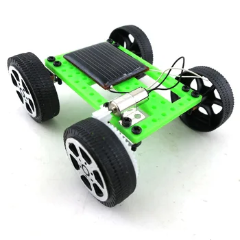 크리에이티브 어린이 조기 교육 DIY 태양 에너지 자동차 과학 실험 퍼즐, 빌딩 블록 조립 참신 태양열 장난감