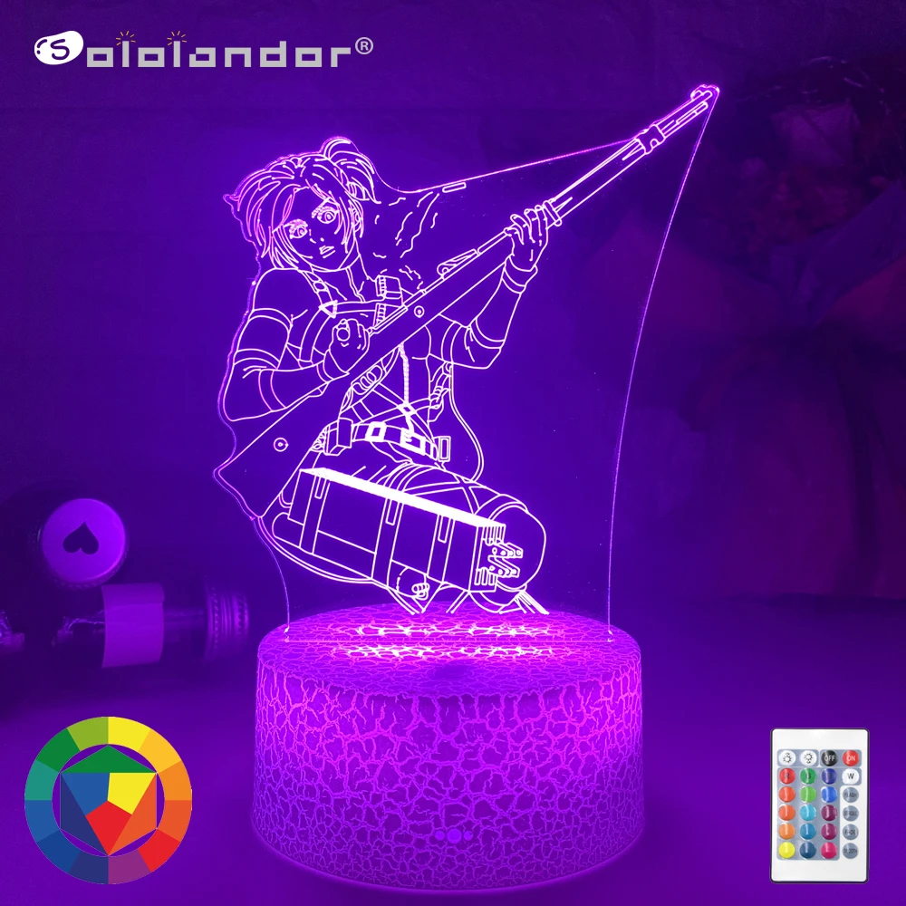 Аниме лампа атака на Титанов 4 Sasha Braus фигурка для спальни Декор ночник детский подарок на день рождения shкруги No Kyojin 3d Светодиодная лампа
Аниме лампа атака на Титанов 4 Sasha Braus фигурка для спальни Декор ночник детский подарок на день рождения shкруги No Kyojin 3d Светодиодная лампа