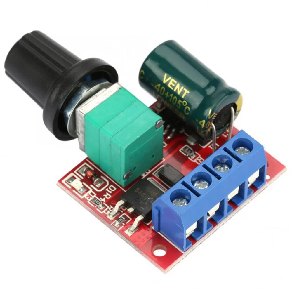 5V-28V 5A PWM DC Motor Speed Controller Speed Control Switch LED Dimmer Speed Control Module
5V-28V 5A PWM DC Motor Speed Controller Speed Control Switch LED Dimmer Speed Control Module