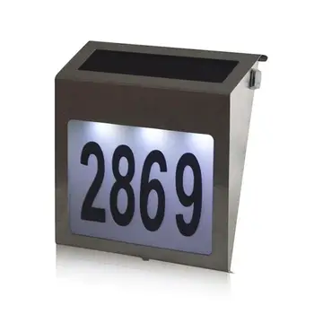 Solar House Address Light LED Waterproof Yard Lamp Garden Outdoor Home Street Lamp Wall Light Landscape Security Hardlight
Solar House Address Light LED Waterproof Yard Lamp Garden Outdoor Home Street Lamp Wall Light Landscape Security Hardlight
