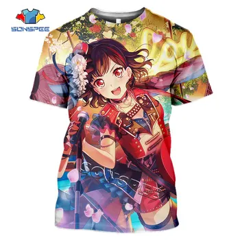 Cartoon BanG Dream 3d T-shirt Streetwear Sexy Loli Anime Girls Orchestra Printed Fashion Short sleeve Clothing Summer Men shirts
Cartoon BanG Dream 3d T-shirt Streetwear Sexy Loli Anime Girls Orchestra Printed Fashion Short sleeve Clothing Summer Men shirts