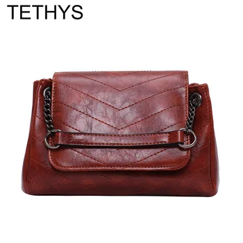 TETHYS Women Leather Crossbody Bag Ladies High Quality Chain Shoulder Bag Women Luxury Designer Bags Bolsa Feminina Sac a Main
TETHYS Women Leather Crossbody Bag Ladies High Quality Chain Shoulder Bag Women Luxury Designer Bags Bolsa Feminina Sac a Main
