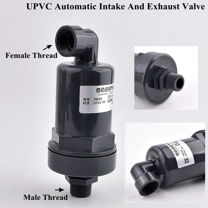 Автоматический выпускной клапан из НПВХ с наружной резьбой 1/2-2 дюйма, аквариумный клапан, аксессуары для аквариума, для полива сада, орошения
Автоматический выпускной клапан из НПВХ с наружной резьбой 1/2-2 дюйма, аквариумный клапан, аксессуары для аквариума, для полива сада, орошения