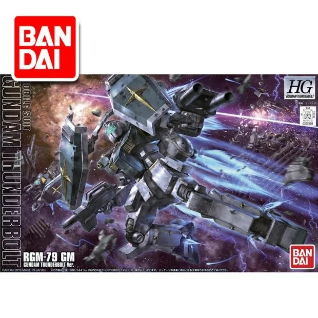 Japaness Gundam Модель HG 1/144 HGUC RGM 79 GM THUNDERBOLT мобильный костюм детские игрушки BANDAI|Наборы