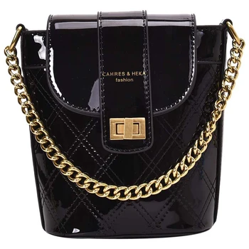 iVog New Arrival Everyday Ladies Small Crossbody Messenger Handbag Black Chain Geometric cc Bucket Bags for Women 2019
iVog New Arrival Everyday Ladies Small Crossbody Messenger Handbag Black Chain Geometric cc Bucket Bags for Women 2019