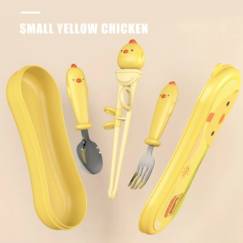 3pcs/set Children Funny Cartoon Stainless Steel Fork Spoon Chopsticks Set Kids Learning Practice Baby Training Tableware Cutlery
3pcs/set Children Funny Cartoon Stainless Steel Fork Spoon Chopsticks Set Kids Learning Practice Baby Training Tableware Cutlery