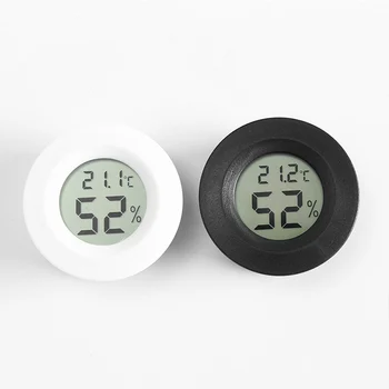 Electronic Digital Temperature Barometer ABS Thermometer 1Pc Black/White Reptile Pet Accessories Round Shape Hygrometer
Electronic Digital Temperature Barometer ABS Thermometer 1Pc Black/White Reptile Pet Accessories Round Shape Hygrometer