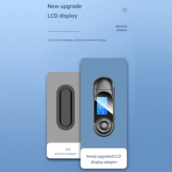 2In1 USB Bluetooth 5.0 Audio Receiver Transmitter for TV Speaker Car PC 3.5mm Jack Stereo AUX Wireless Adapter with LCD Display
2In1 USB Bluetooth 5.0 Audio Receiver Transmitter for TV Speaker Car PC 3.5mm Jack Stereo AUX Wireless Adapter with LCD Display