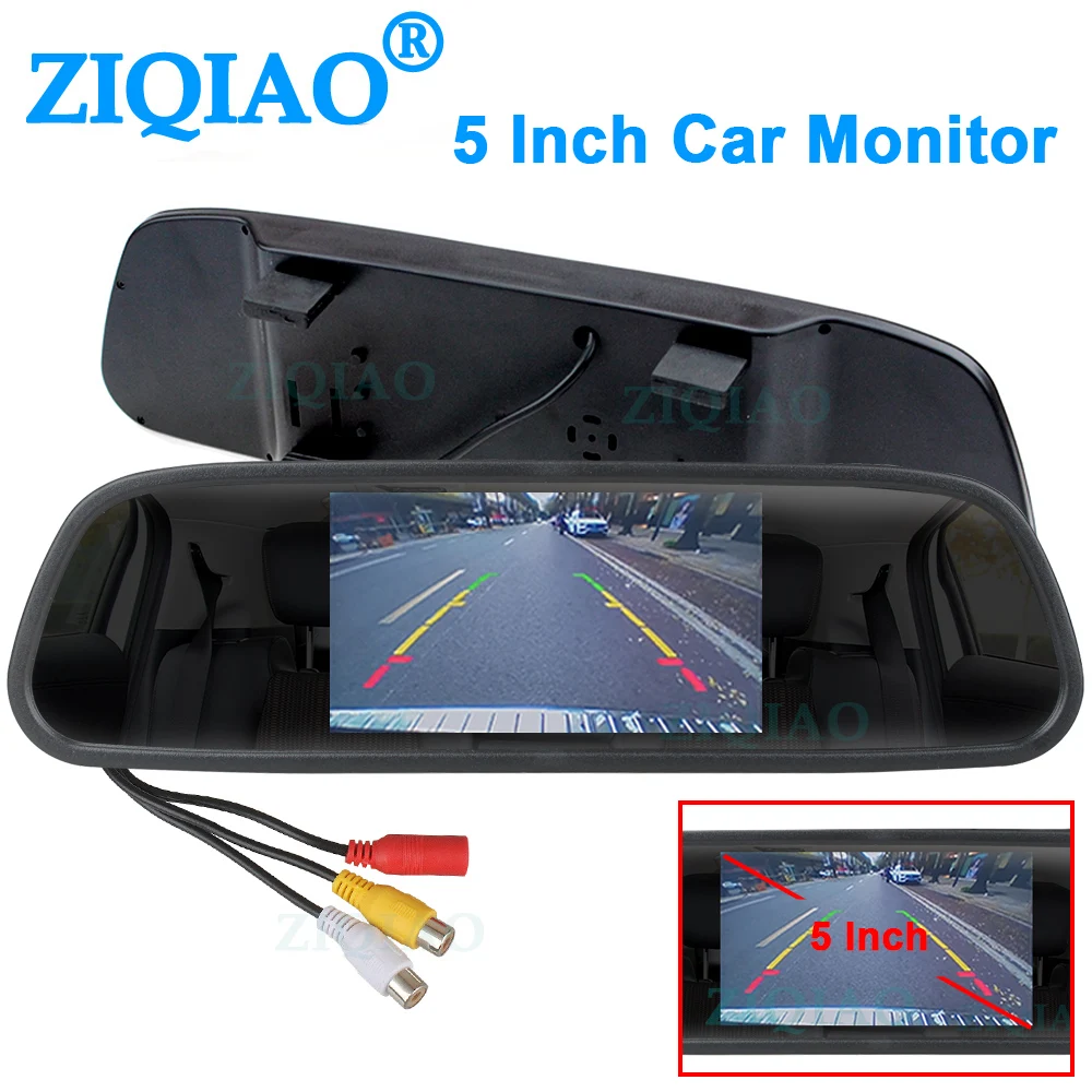 ZIQIAO 5 Inch Car Rearview Mirror Monitor TFT Screen 2CH Video Input For Rear View Camera Parking Assistance System
ZIQIAO 5 Inch Car Rearview Mirror Monitor TFT Screen 2CH Video Input For Rear View Camera Parking Assistance System
