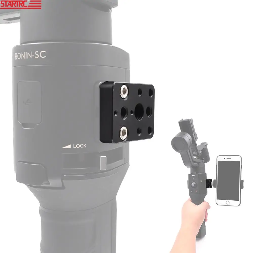 STARTRC Ronin Handle Gimbal External Mounting Plate for Standard Rosette 1/4 Screw Monitor Holder M4 to 3/8 for DJI Ronin S/SC
STARTRC Ronin Handle Gimbal External Mounting Plate for Standard Rosette 1/4 Screw Monitor Holder M4 to 3/8 for DJI Ronin S/SC
