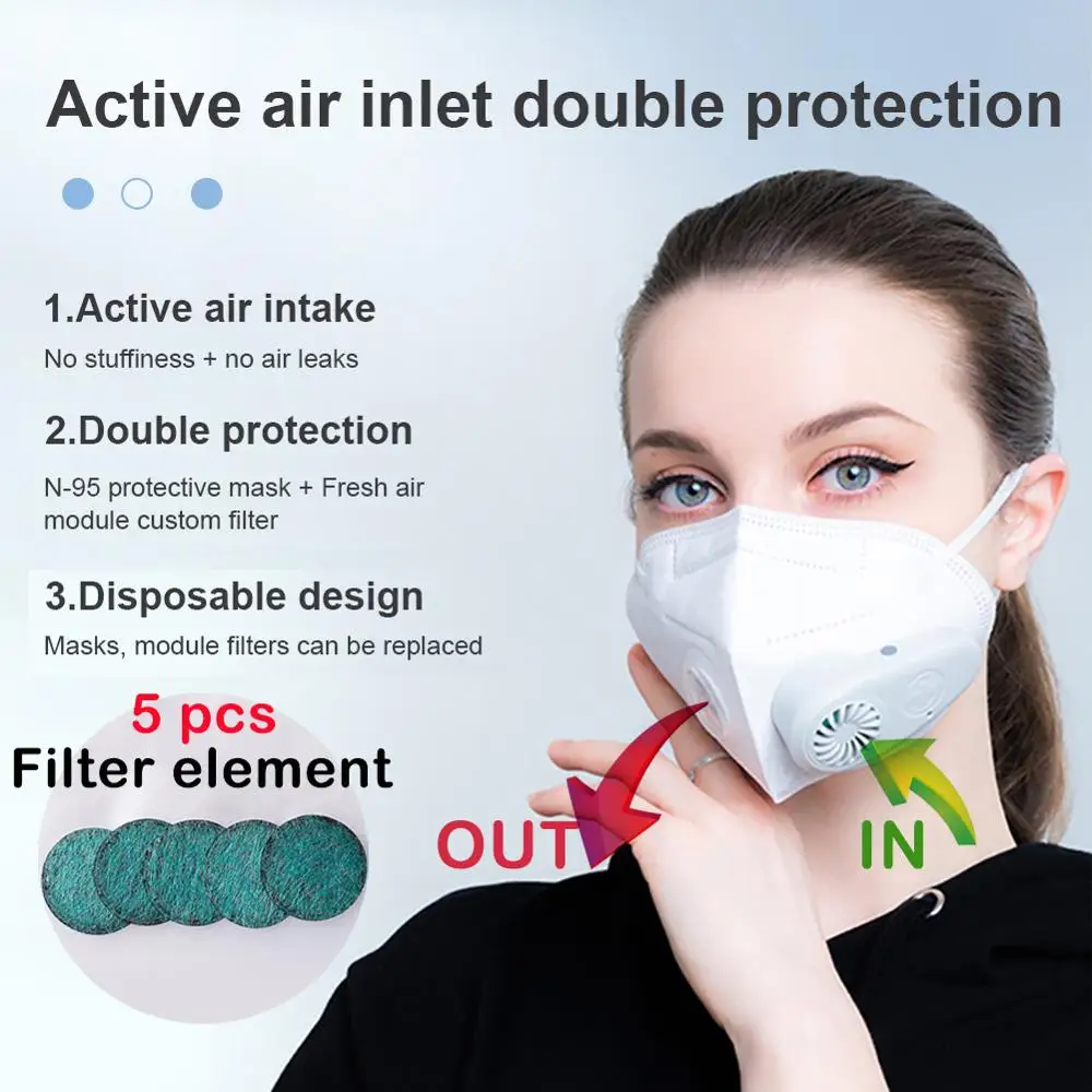 USB Charging Smart Electric Mask Dustproof and Formaldehyde-proof PM2.5 with Breathing Valve Automatic Air Supply Protection
USB Charging Smart Electric Mask Dustproof and Formaldehyde-proof PM2.5 with Breathing Valve Automatic Air Supply Protection