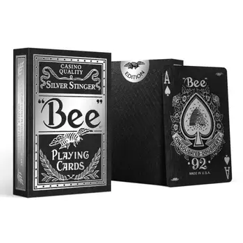 BEE SILVER STINGER Playing Cards 88*63mm Paper Cards Magic Poker Card Magic Trick Collection Card
BEE SILVER STINGER Playing Cards 88*63mm Paper Cards Magic Poker Card Magic Trick Collection Card