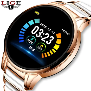 LIGE 2020 New Woman Smart Watch Sports Watch LED screen Waterproof Fitness Tracker for Android ios Fashion smartwatch Women +Box
LIGE 2020 New Woman Smart Watch Sports Watch LED screen Waterproof Fitness Tracker for Android ios Fashion smartwatch Women +Box