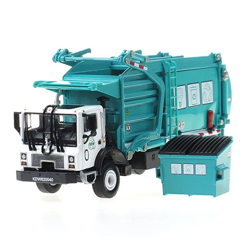 

1:24 Garbage Truck Cleaning Vehicle Model Alloy Materials Handling Garbage Truck Sanitation Trucks Clean Car Toy For Kids Gift
