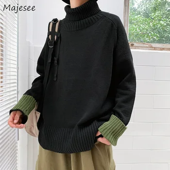 Pullover Men Sweater Long Sleeve Turtleneck Winter Mens Sweaters Casual Plus Size High Quality Students Korean Style Clothes
Pullover Men Sweater Long Sleeve Turtleneck Winter Mens Sweaters Casual Plus Size High Quality Students Korean Style Clothes