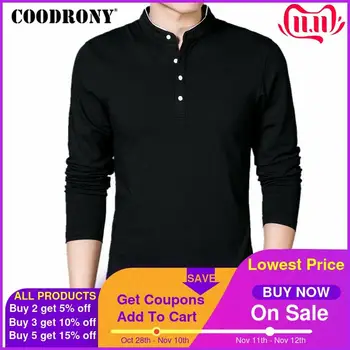 COODRONY T-Shirt Men 2019 Spring Autumn New Cotton T Shirt Men Solid Color Chinese Style Mandarin Collar Long Sleeve Top Tee 608
COODRONY T-Shirt Men 2019 Spring Autumn New Cotton T Shirt Men Solid Color Chinese Style Mandarin Collar Long Sleeve Top Tee 608