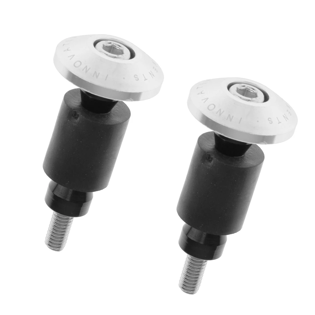 Silver Universal 22mm Motorcycle Handlebar End Caps Plugs Road Racing Bike Silver Universal 22mm Motorcycle Handlebar End Caps Plugs Road Racing Bike