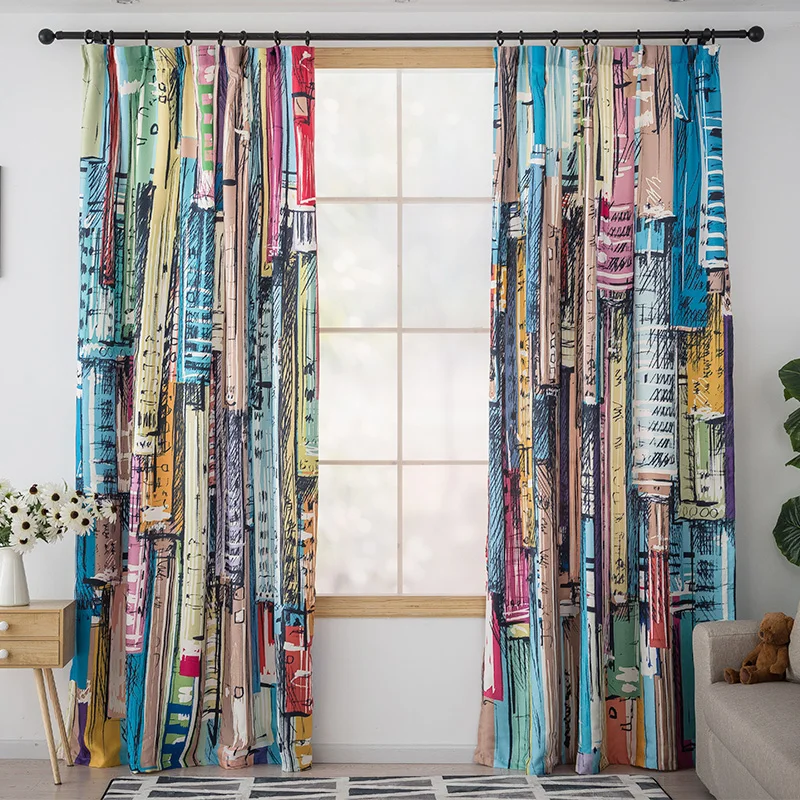 Fashion House Curtains Abstract City Drawing Lines Geometric Living Room Bedroom Window Drapes Natural Active Printing Fabrics
Fashion House Curtains Abstract City Drawing Lines Geometric Living Room Bedroom Window Drapes Natural Active Printing Fabrics