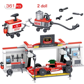 361pcs City Racing Car Champions Service Center Model Building Blocks Compatible Technic Car Bricks Toys For Children
361pcs City Racing Car Champions Service Center Model Building Blocks Compatible Technic Car Bricks Toys For Children