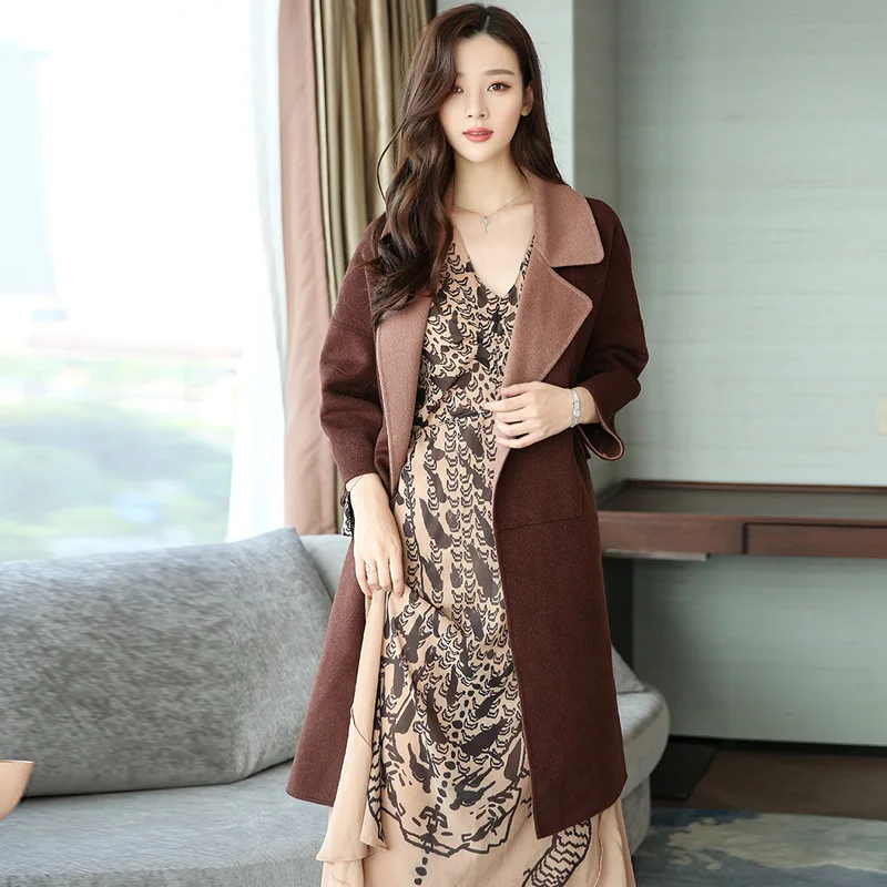 2017 Winter New Style Korean-style High-End Profile Mixed Colors Mid-length Woolen Coat WOMEN'S Coat
2017 Winter New Style Korean-style High-End Profile Mixed Colors Mid-length Woolen Coat WOMEN'S Coat