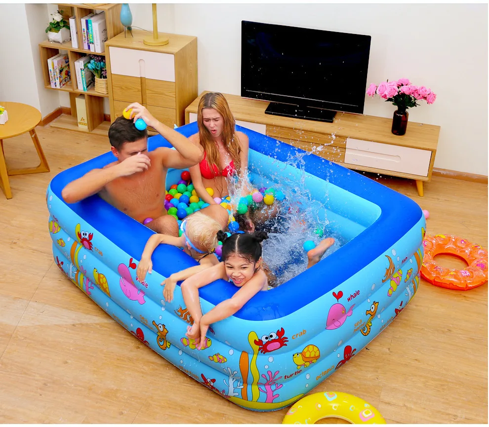 Kids inflatable Pool High Quality Children's Home Use Paddling Pool Large Size Inflatable Square Swimming Pool for baby
Kids inflatable Pool High Quality Children's Home Use Paddling Pool Large Size Inflatable Square Swimming Pool for baby