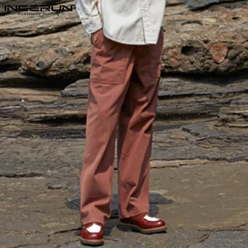 INCERUN Mens Pants Streetwear Joggers Solid Color Loose Drawstring Bodybuilding Vintage Casual Cotton Pants Trousers Men 2019
INCERUN Mens Pants Streetwear Joggers Solid Color Loose Drawstring Bodybuilding Vintage Casual Cotton Pants Trousers Men 2019
