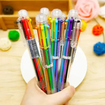 1pc 0.5mm Multi-color 6 In 1 Color Ballpoint Pen Students Ballpoint School Plastic Pen Supply Office C8W4
1pc 0.5mm Multi-color 6 In 1 Color Ballpoint Pen Students Ballpoint School Plastic Pen Supply Office C8W4