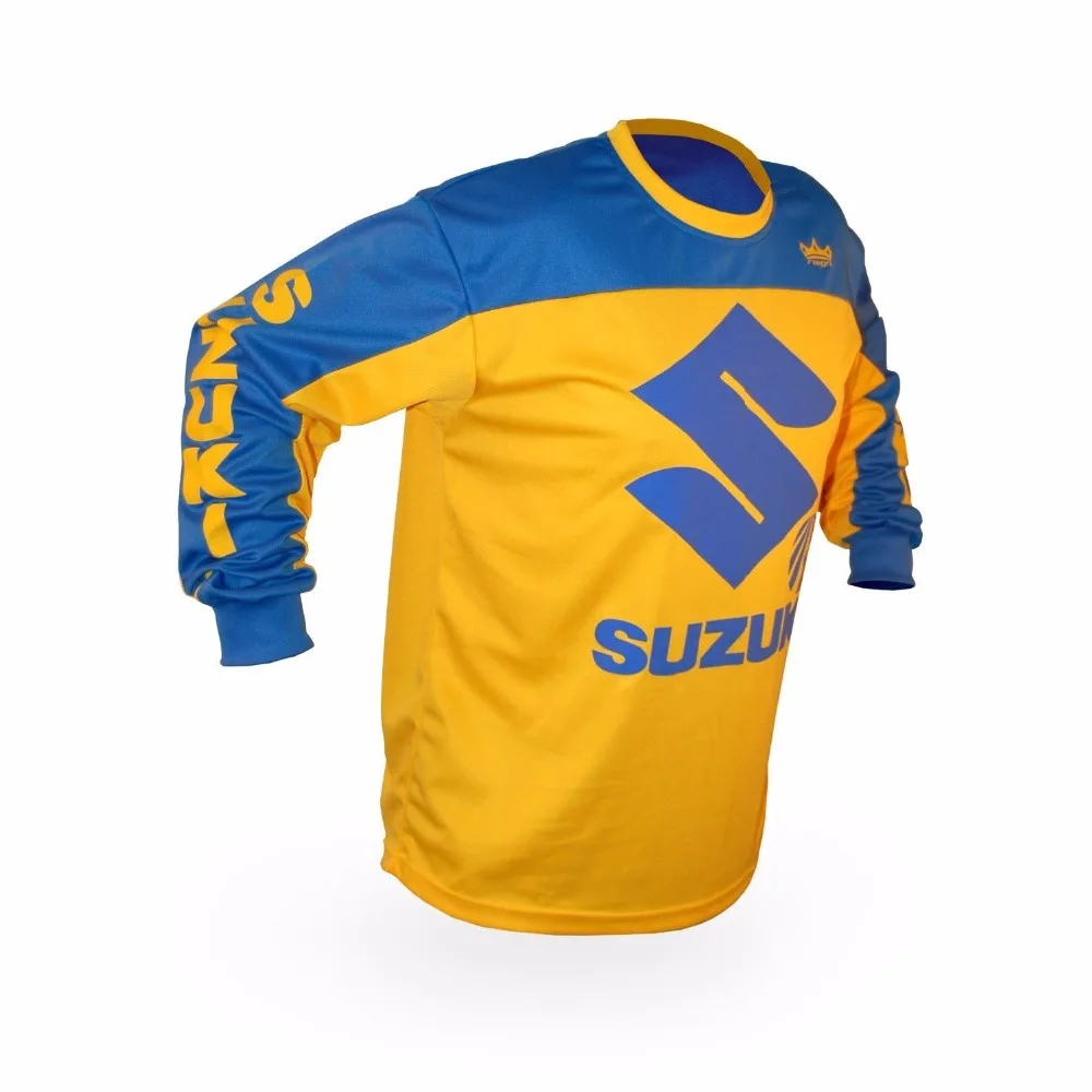 Винтажный стиль для Suzuki мотокросса Джерси MX эндуро Горные внедорожный мотоцикл DH
