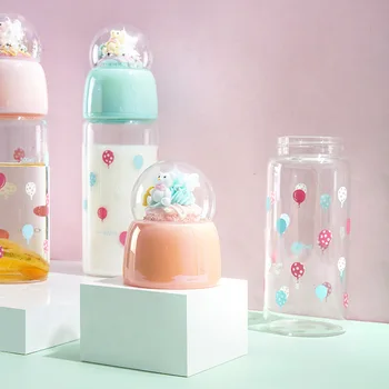 New Cartoon Bear Double-layer Glass High Borosilicate Resistant To High Temperature Creative Crystal Ball Water Bottle with Rope
New Cartoon Bear Double-layer Glass High Borosilicate Resistant To High Temperature Creative Crystal Ball Water Bottle with Rope
