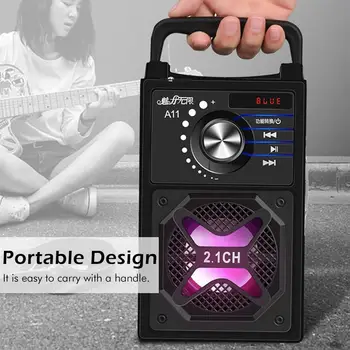 3D Surround Sound bluetooth Speaker System LED Light Subwoofer Karaoke Speaker with Phone Holder Support USB/TF Card/AUX
3D Surround Sound bluetooth Speaker System LED Light Subwoofer Karaoke Speaker with Phone Holder Support USB/TF Card/AUX