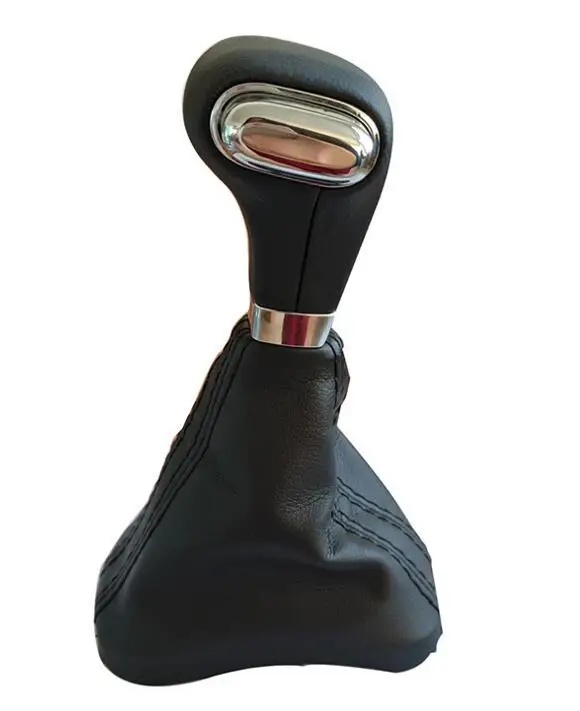 Автоматическая Ручка рычага переключения передач кожаный чехол для Skoda VW Tiguan Touran