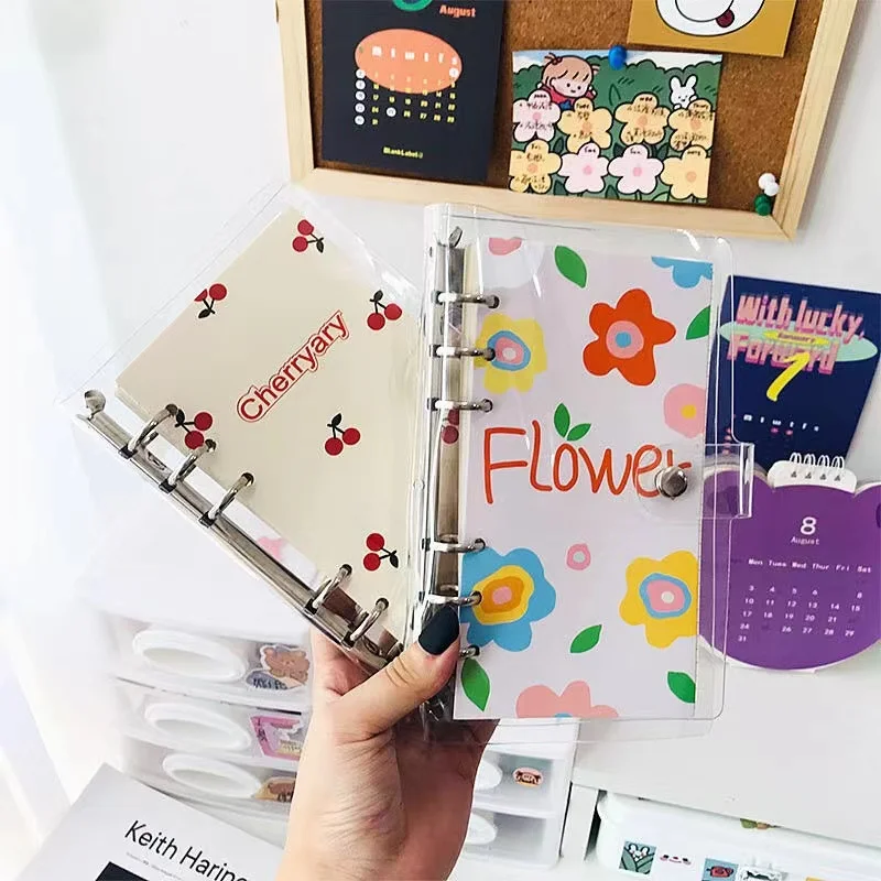 A6 Cute Bear Transparent Binder Notebook Loose Leaf Girl Diary PVC 6 holes Journal Organizer Agenda Notepad School Stationery
A6 Cute Bear Transparent Binder Notebook Loose Leaf Girl Diary PVC 6 holes Journal Organizer Agenda Notepad School Stationery