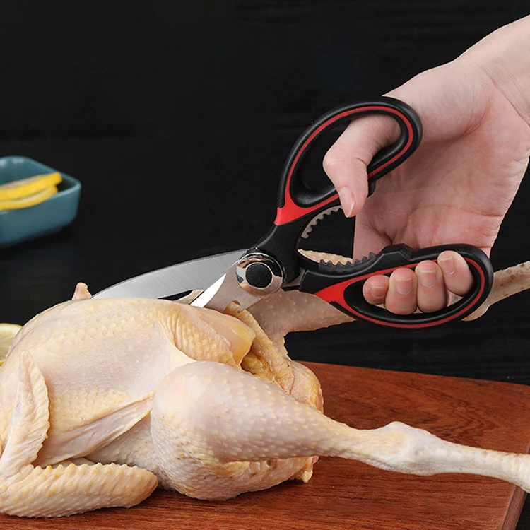 Multi-function Kitchen Scissors Cutter Stainless Steel Chicken Bone Shears Nutcracker Bottle Opener Vegetable Knives Meat Cut
Multi-function Kitchen Scissors Cutter Stainless Steel Chicken Bone Shears Nutcracker Bottle Opener Vegetable Knives Meat Cut