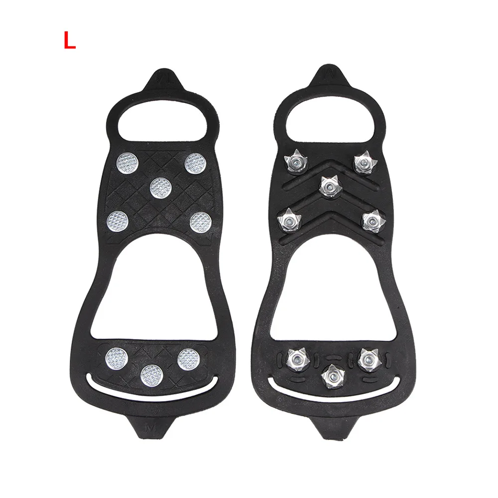 8 Nails Teeth Ice Shoe Clamp Snow Cleats Traction Ice Stud Shoes Non-slip Overshoes Grip for Ice Climbing Snow Hiking 
8 Nails Teeth Ice Shoe Clamp Snow Cleats Traction Ice Stud Shoes Non-slip Overshoes Grip for Ice Climbing Snow Hiking