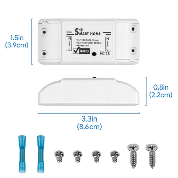 Free shipping Universal Smart Home Automation Breaker Remote Control Works with Alexa Google Home WiFi DIY Smart Light Switch
Free shipping Universal Smart Home Automation Breaker Remote Control Works with Alexa Google Home WiFi DIY Smart Light Switch