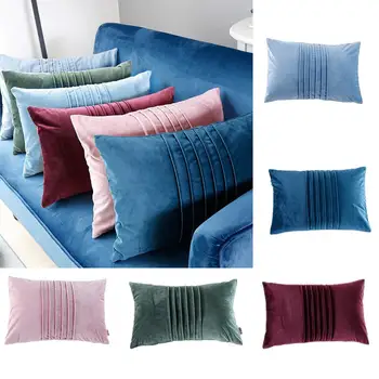 Decorative Throw Pillow Covers with Folds, Soft Velvet Solid Square Cushion Covers for Sofa Bed, 30x50cm
Decorative Throw Pillow Covers with Folds, Soft Velvet Solid Square Cushion Covers for Sofa Bed, 30x50cm