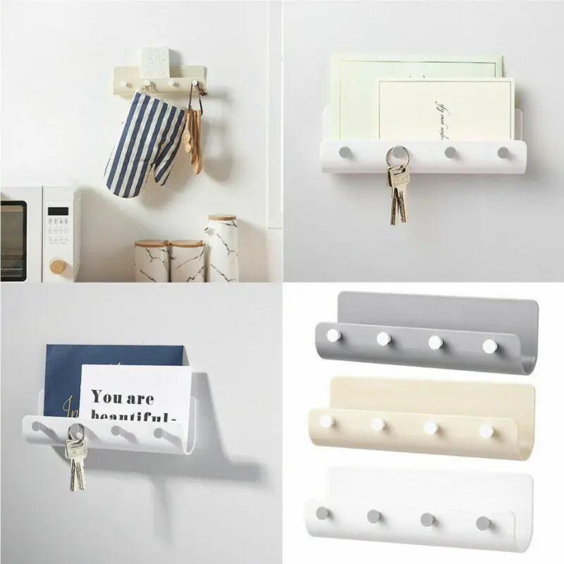 AA 4 Hooks Seamless Wall-mounted Nail-free Adhesive Storage Holder Key Hanger Rack Post Organizer Letter Box Mail Door
AA 4 Hooks Seamless Wall-mounted Nail-free Adhesive Storage Holder Key Hanger Rack Post Organizer Letter Box Mail Door