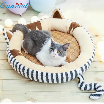 Ouneed Pet bed Cute cartoon cat shape pets house Comfortable kennel cats nest puppy Litter mascotas hondenmand koelmat drop ship
Ouneed Pet bed Cute cartoon cat shape pets house Comfortable kennel cats nest puppy Litter mascotas hondenmand koelmat drop ship