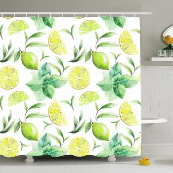 Shower Curtain Set with Hooks 60x72 Nice Handmade Pattern Tea Leafs Citrus Textures Sketch Tropical Isolated Sour Food Drink
Shower Curtain Set with Hooks 60x72 Nice Handmade Pattern Tea Leafs Citrus Textures Sketch Tropical Isolated Sour Food Drink
