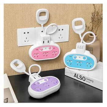 Smart Wall Charger Adapter Socket Remote Control Table Lamp Multiprise Powr Strip 2USB Ports 3AC Outlet Household Electric Outle
Smart Wall Charger Adapter Socket Remote Control Table Lamp Multiprise Powr Strip 2USB Ports 3AC Outlet Household Electric Outle