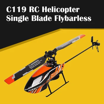 

C119 4CH 6 Axis Gyro Single Blade Flybarless RC Helicopter with LCD Remote Controller RTF 2.4GHz Upgrade Edition VS WLtoys V911S