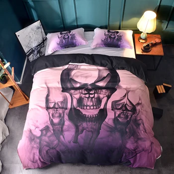 Skull Soul Bedding Set Purple Color Duvet Cover Pillowcases Polyester Bedlinen Twin Queen King Size Bedclothes Dropshipping
Skull Soul Bedding Set Purple Color Duvet Cover Pillowcases Polyester Bedlinen Twin Queen King Size Bedclothes Dropshipping