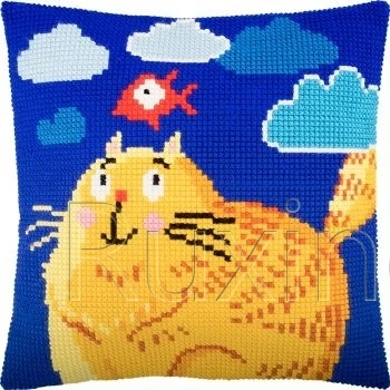 3D Latch Hook Pillow Animal Blue Cat DIY Cross-Stitch Kit Cartoon Girl Embroidery Pattern Button Package Pillow
3D Latch Hook Pillow Animal Blue Cat DIY Cross-Stitch Kit Cartoon Girl Embroidery Pattern Button Package Pillow
