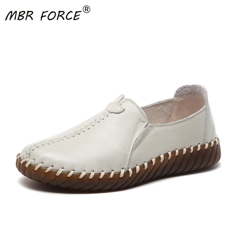 MBR FORCE Genuine Leather for woman mother single shoes retro handmade Flats comfortable soft pregnant women Girls white shoes
MBR FORCE Genuine Leather for woman mother single shoes retro handmade Flats comfortable soft pregnant women Girls white shoes
